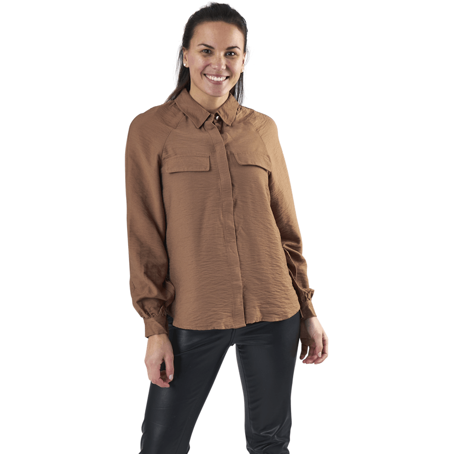 Ykke Ls Shirt Brown