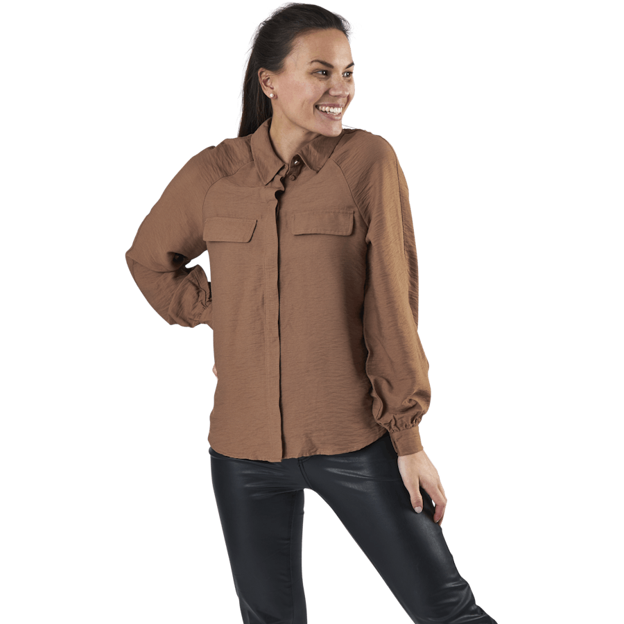 Ykke Ls Shirt Brown