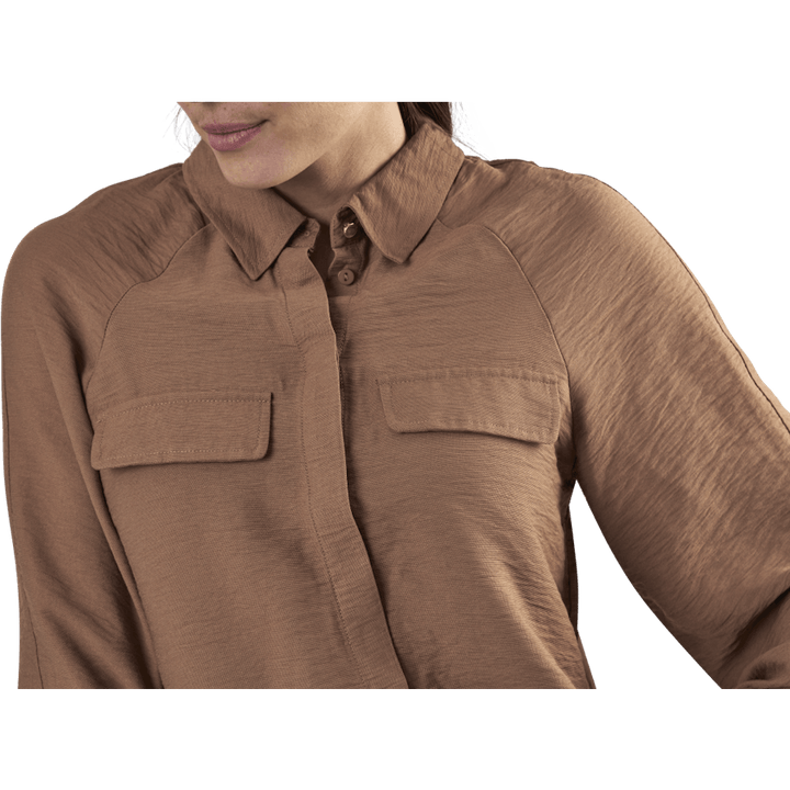 Ykke Ls Shirt Brown