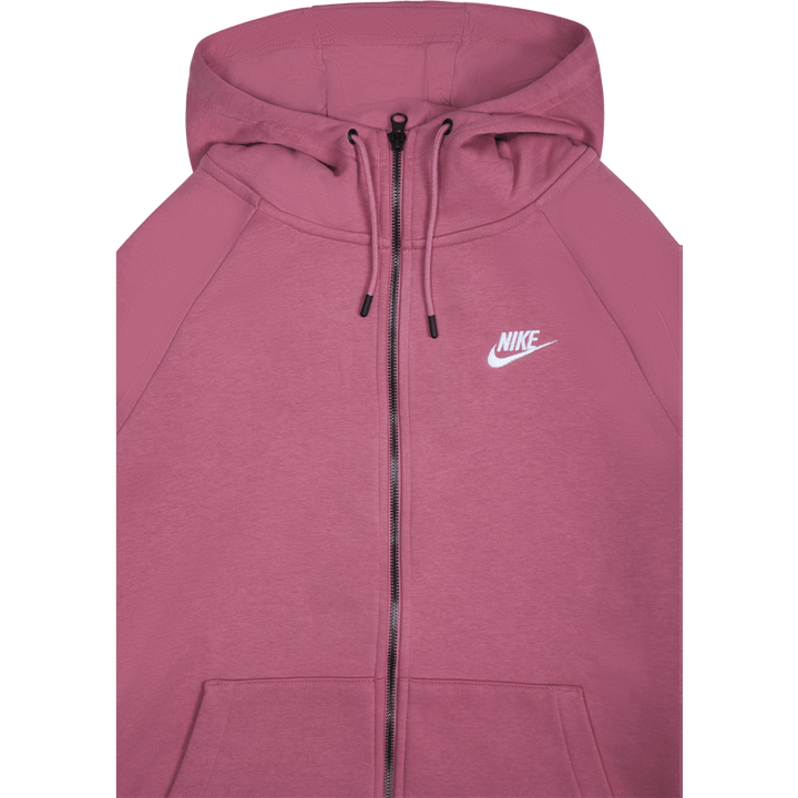 Felpa con cappuccio Essential Zip Plus Bianco