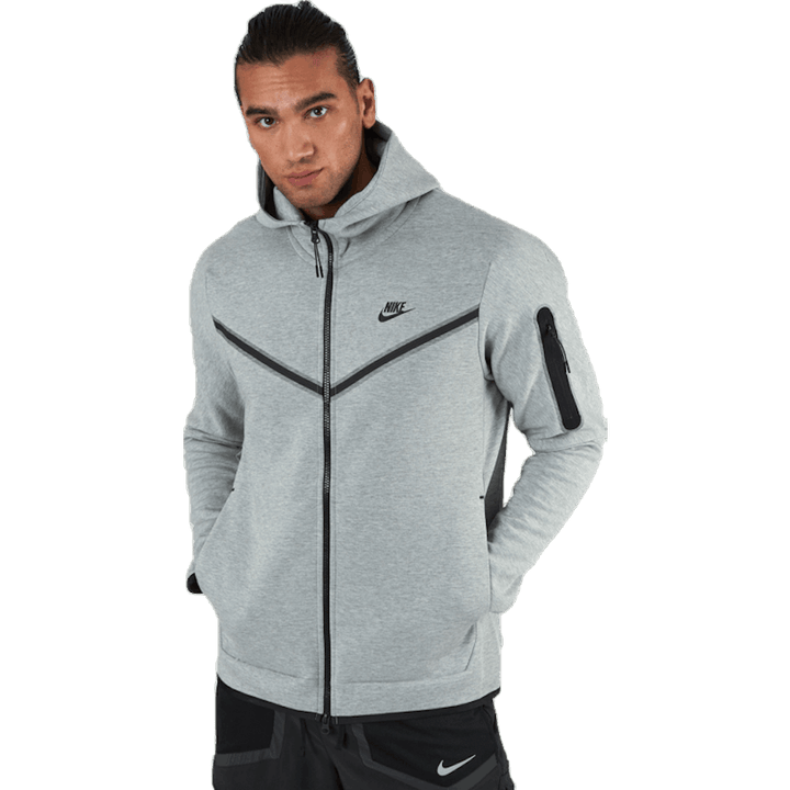 Pánská celorozepínací mikina Sportswear Tech Fleece DK GREY HEATHER/BLACK