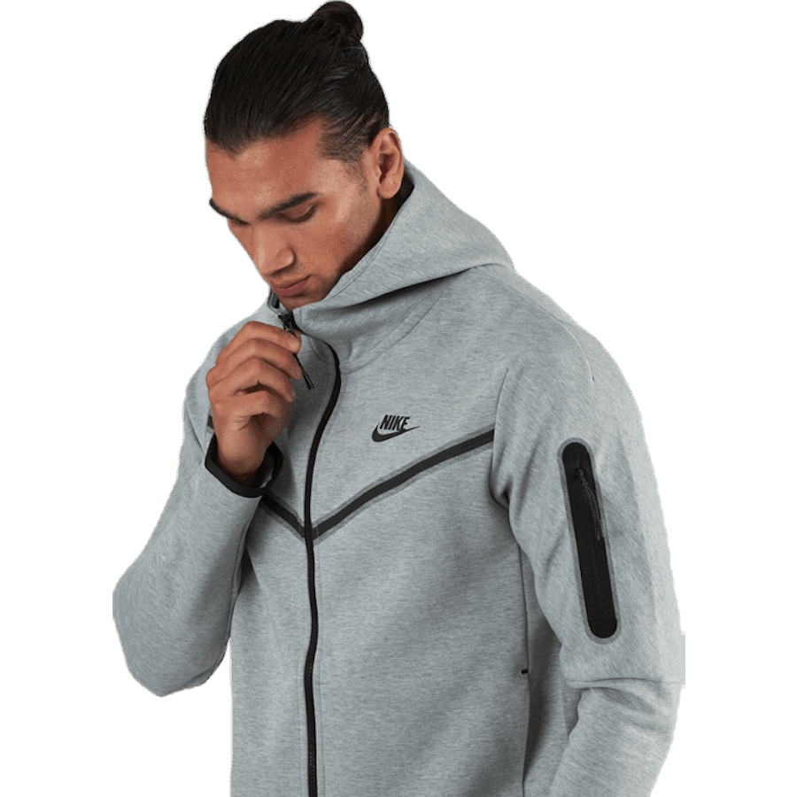 Pánská celorozepínací mikina Sportswear Tech Fleece DK GREY HEATHER/BLACK