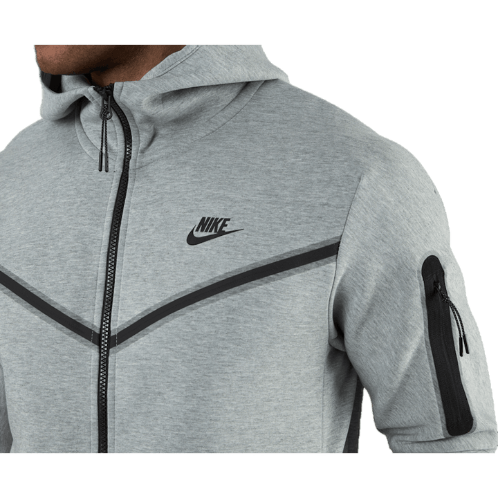 Pánská celorozepínací mikina Sportswear Tech Fleece DK GREY HEATHER/BLACK