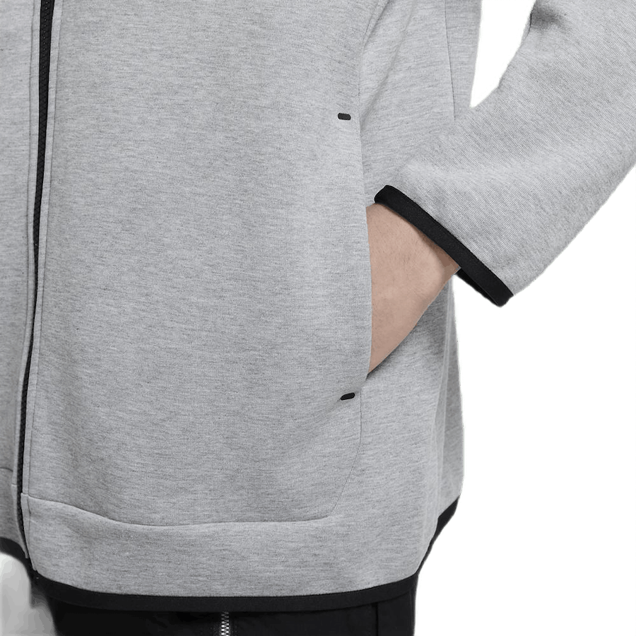 Pánská celorozepínací mikina Sportswear Tech Fleece DK GREY HEATHER/BLACK