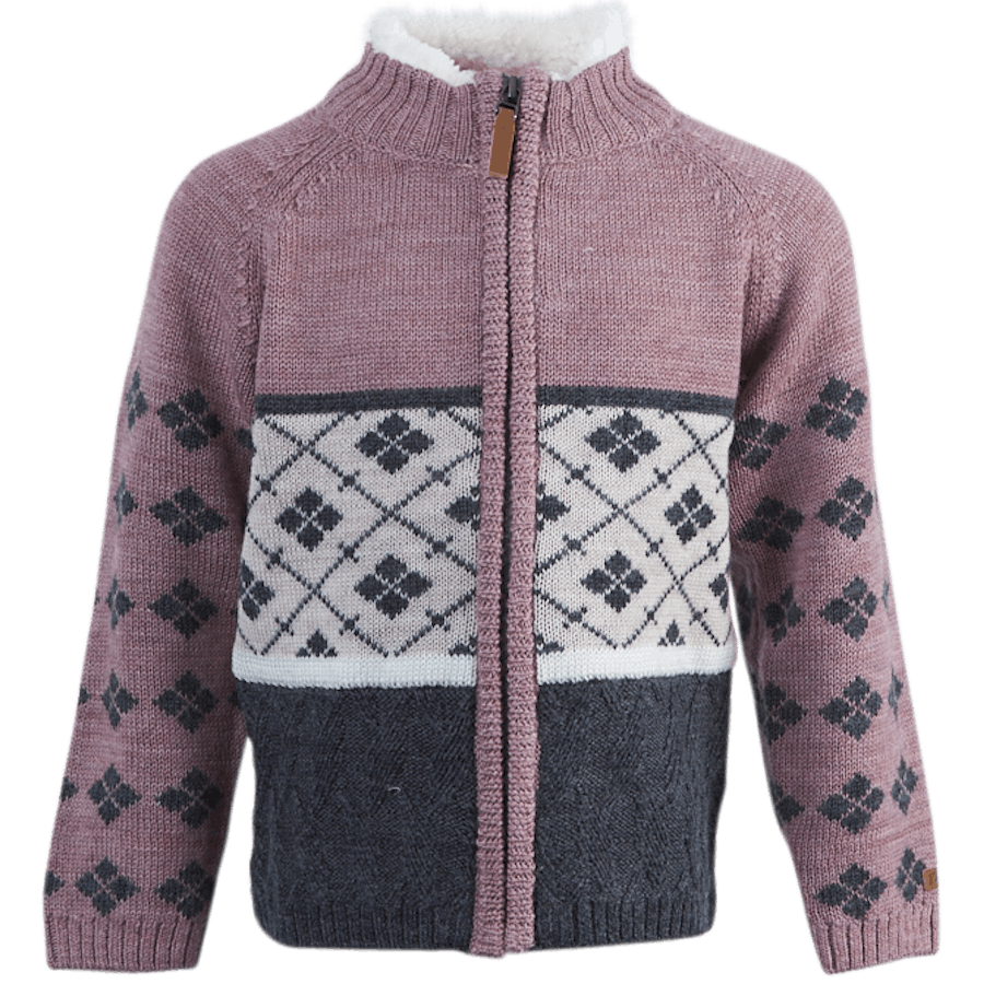 Wriss Wool Ls Knit Card Red