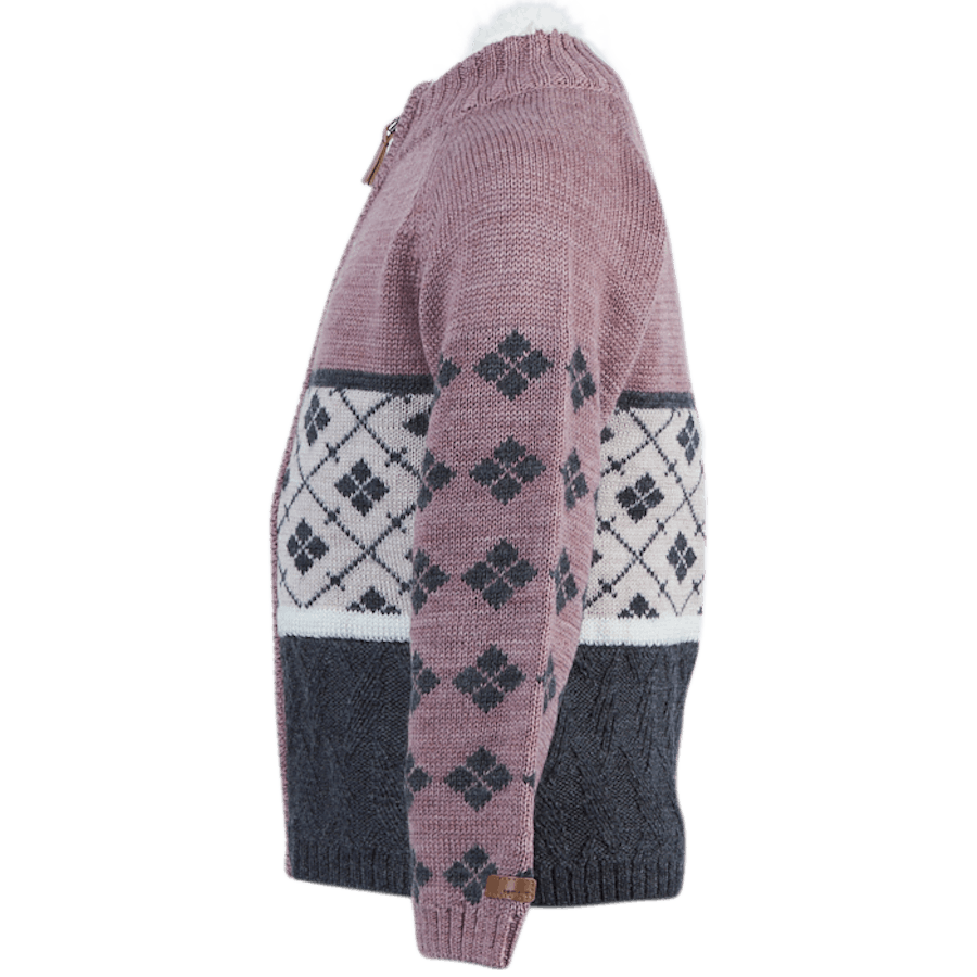 Wriss Wool Ls Knit Card Red