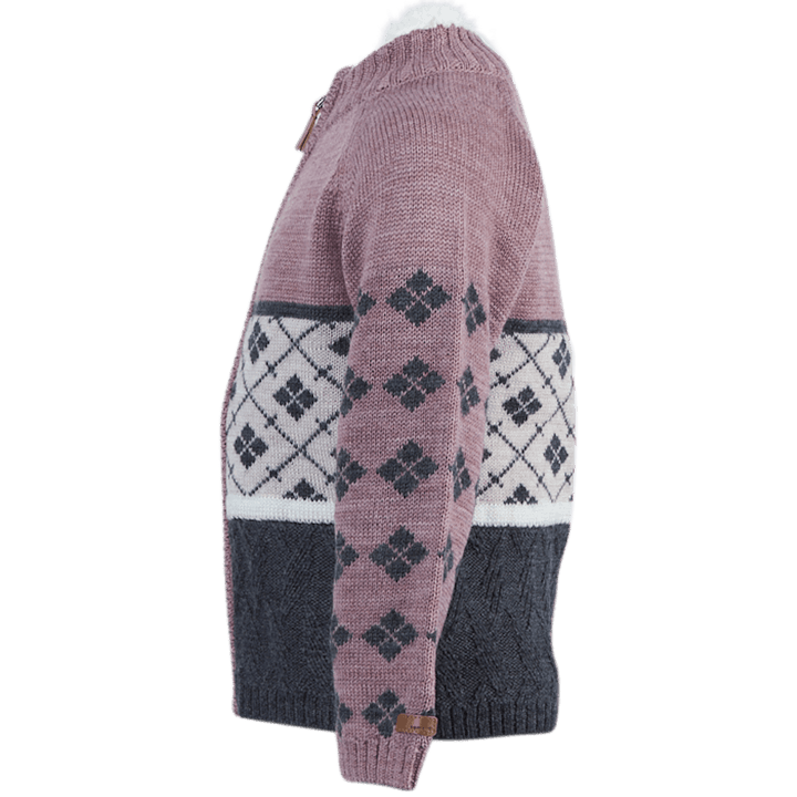 Wriss Wool Ls Knit Card Red