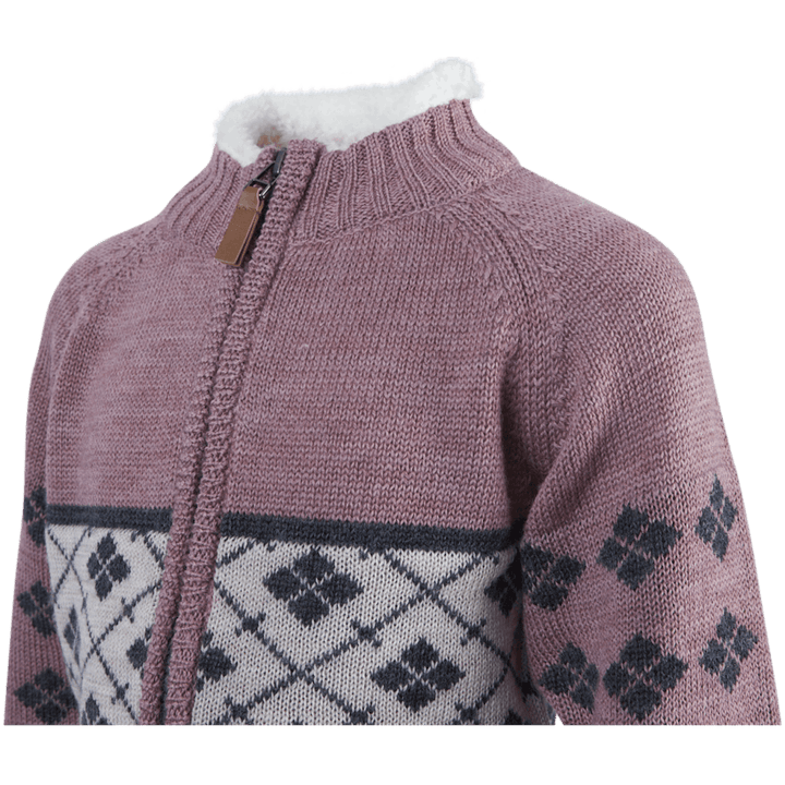 Wriss Wool Ls Knit Card Red