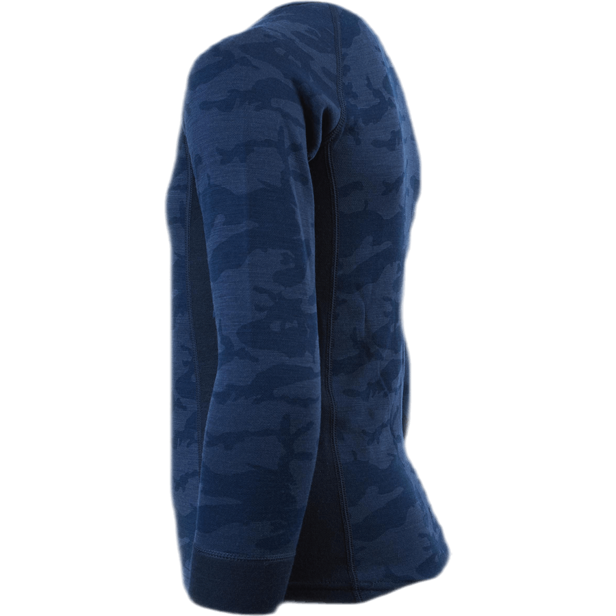 Print Merino Set Blue