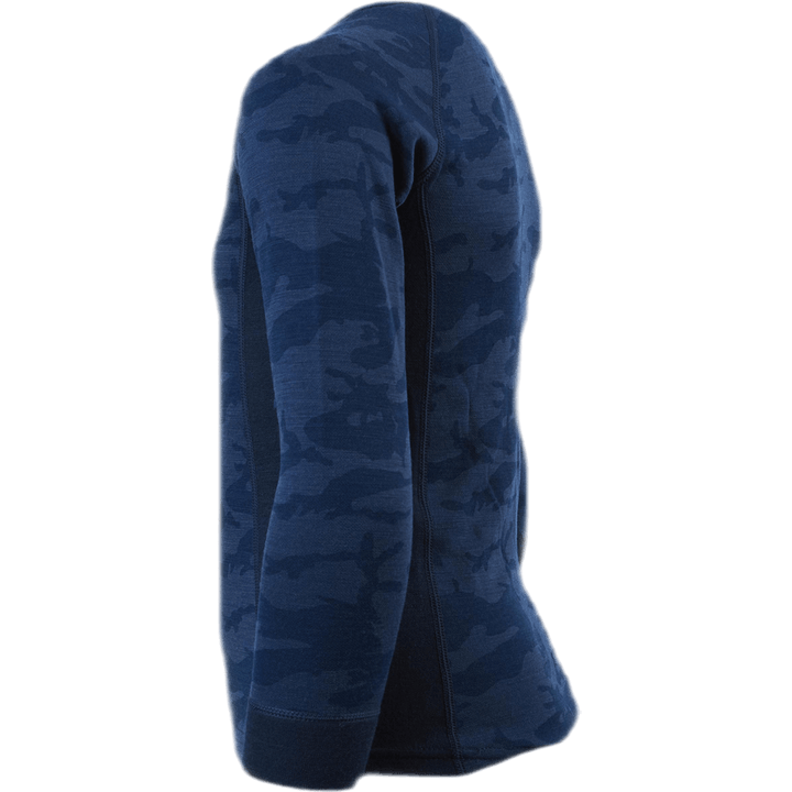 Print Merino Set Blue