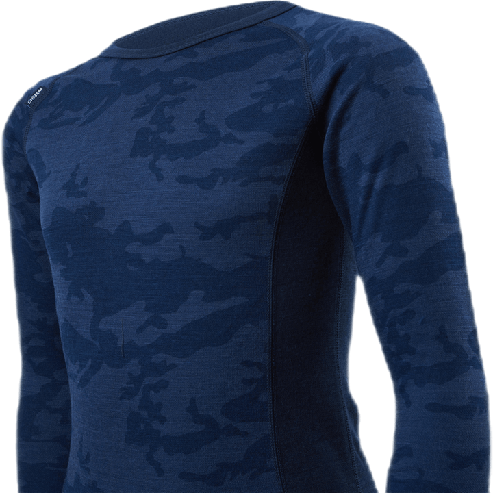 Print Merino Set Blue
