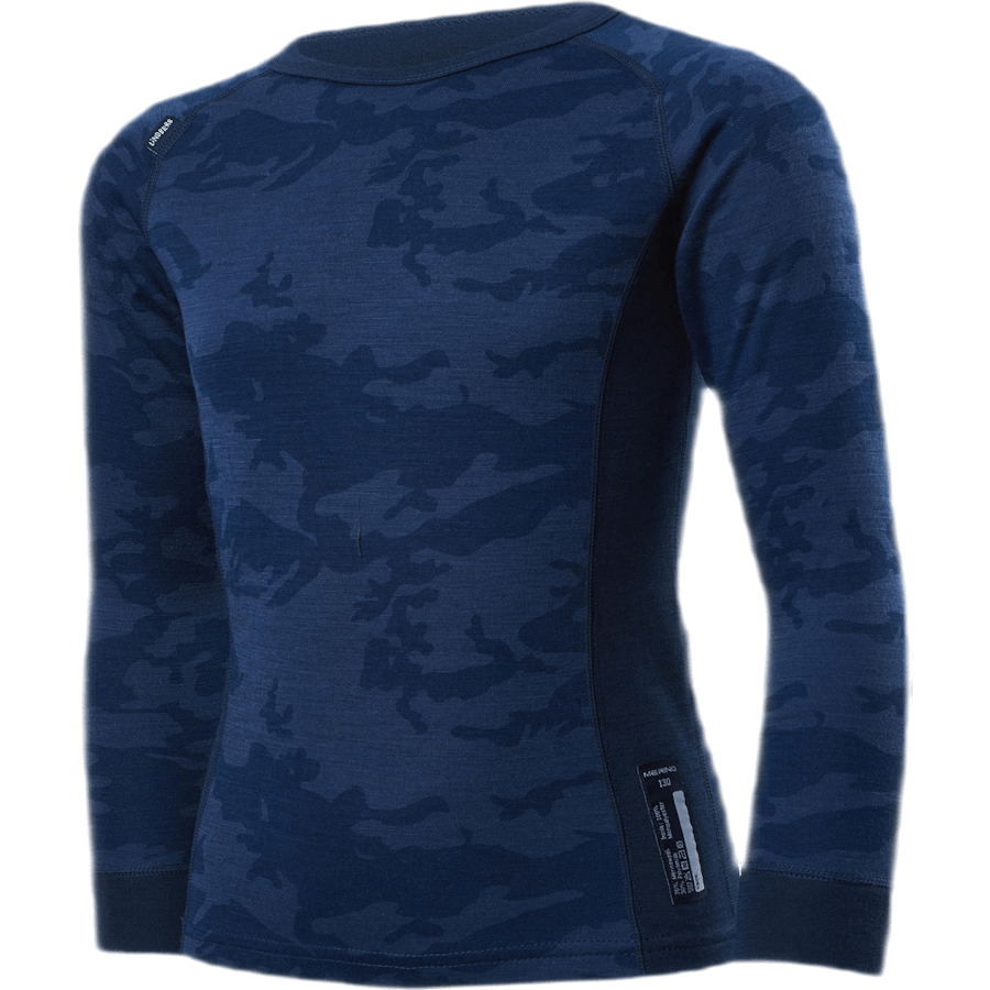 Print Merino Set Blue