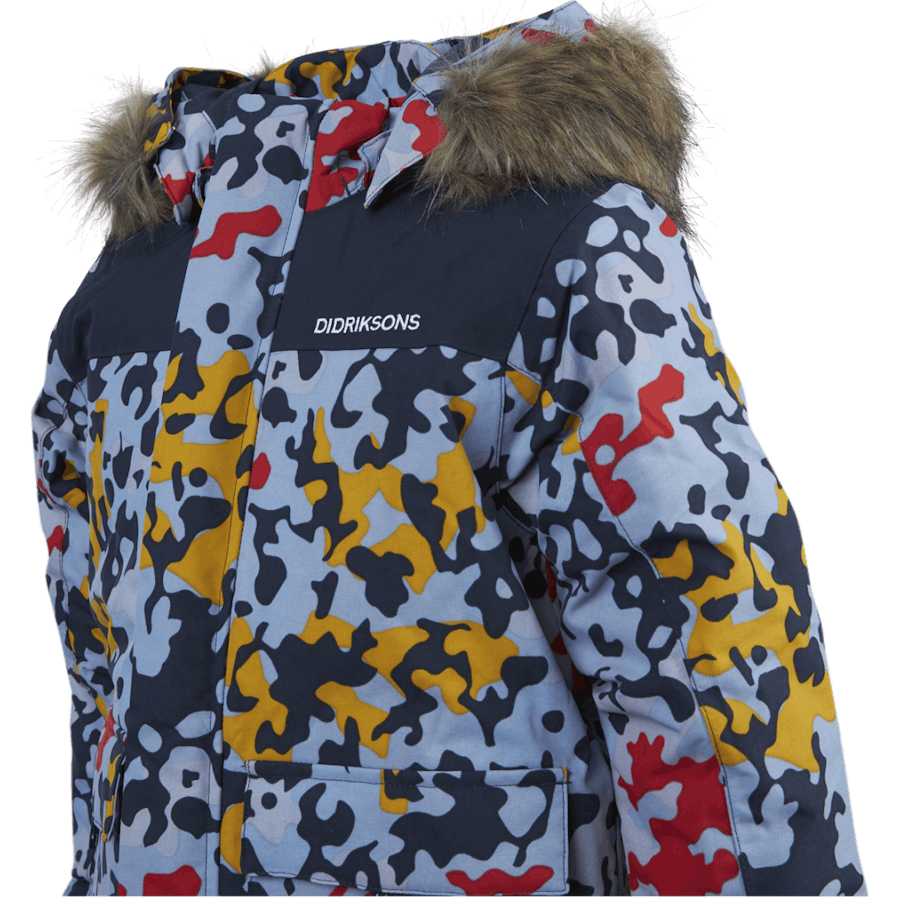 Polarbjörnen Printed Parka Blue/Patterned