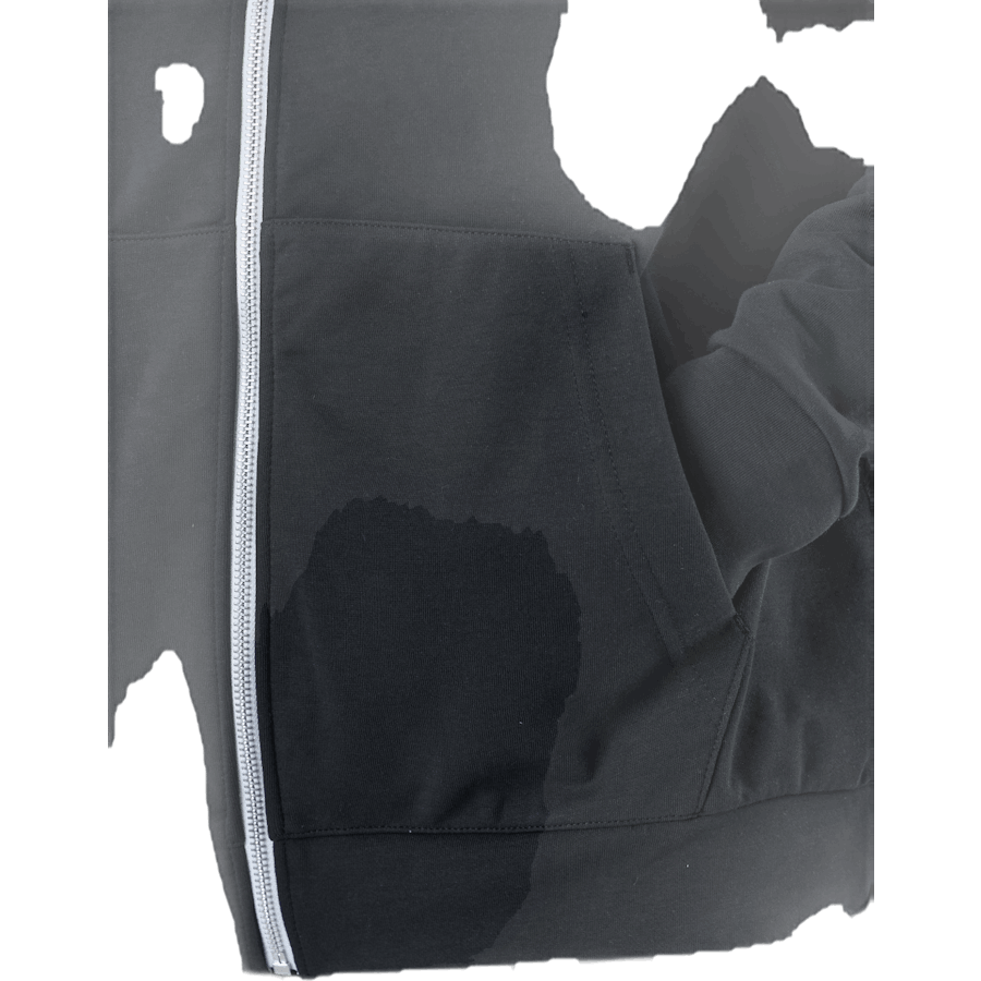 Modern Hoodie Fz Flc Black