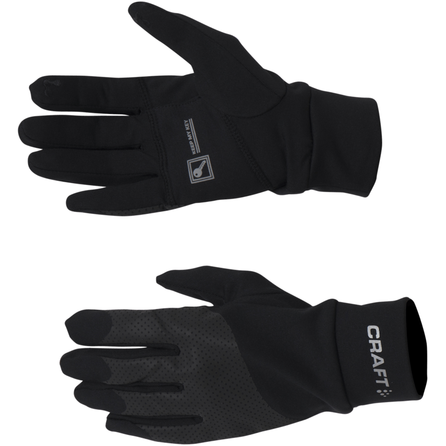 Lumen Fleece Glove Black