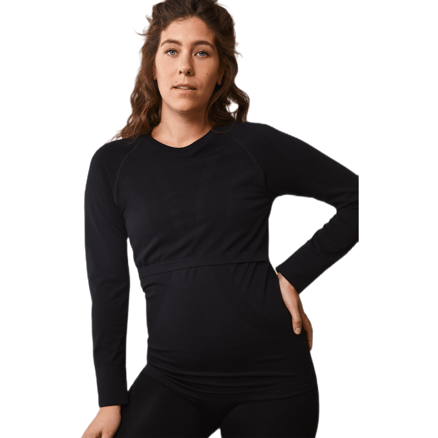 Sports Top l/s Black