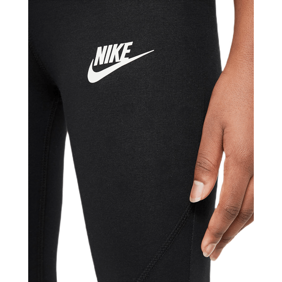 Sportswear Favorites Big Kids' (Girls') High-Waisted Leggings BLACK/WHITE