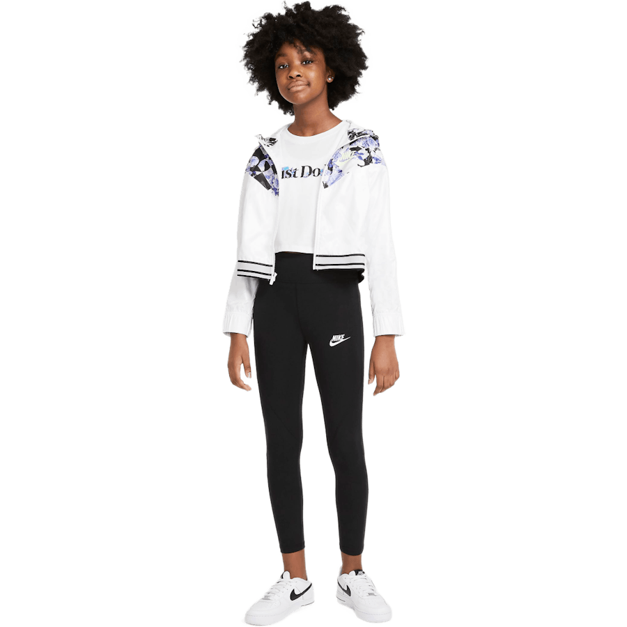 Sportswear Favorites Big Kids' (Girls') High-Waisted Leggings BLACK/WHITE