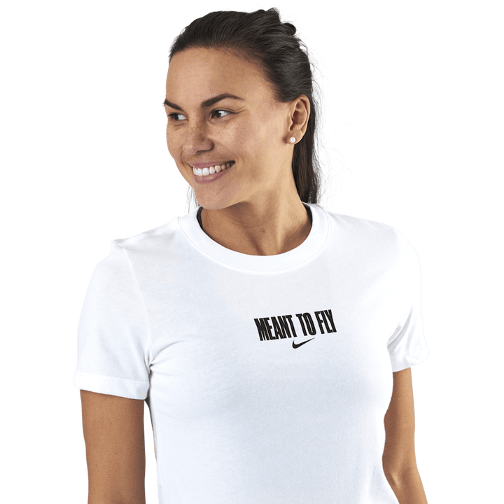 Womens Dri-Fit Tee - Meant To Fly White