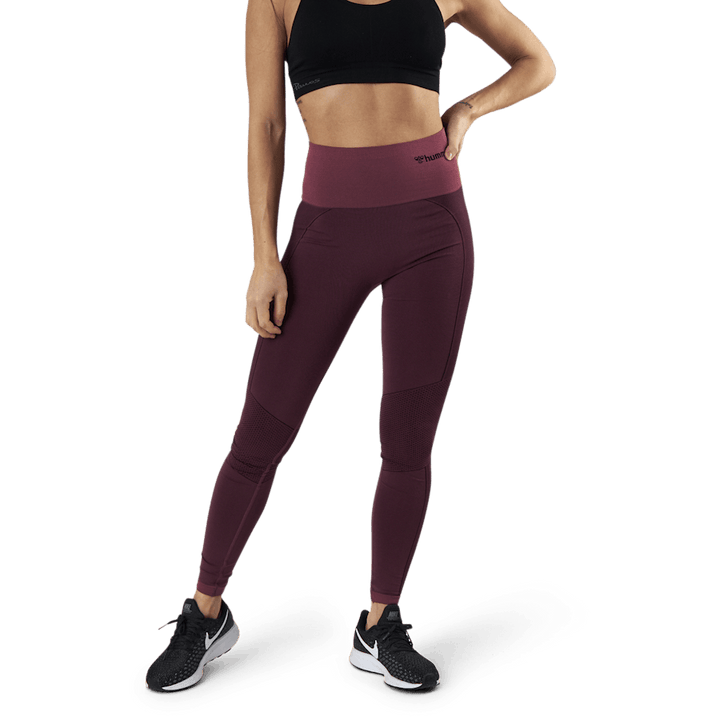 Zona High Waist Seamless Tights Red