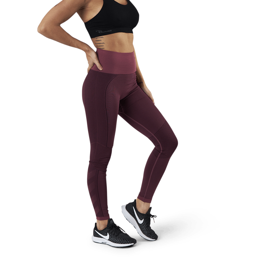Zona High Waist Seamless Tights Red