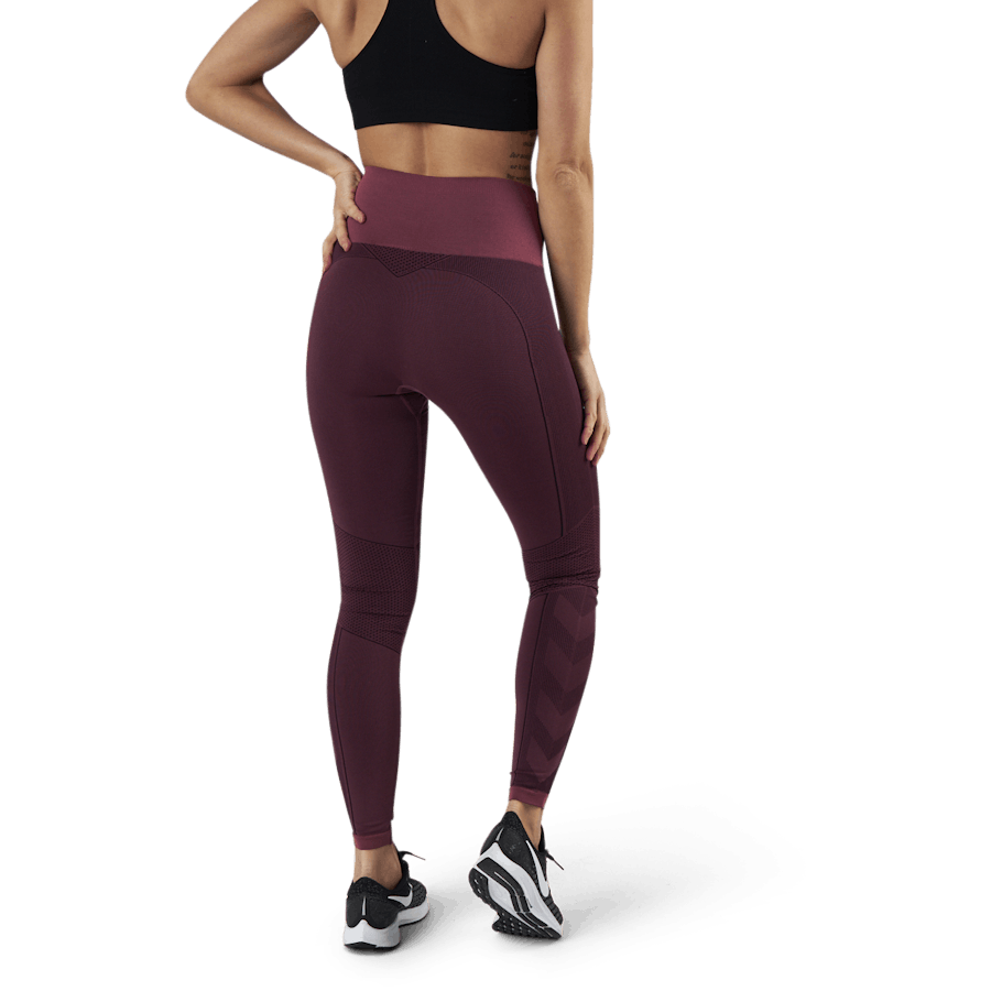 Zona High Waist Seamless Tights Red