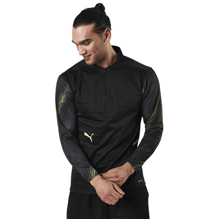 Individual Cup Training 1/4 Zip Top Black/Yellow