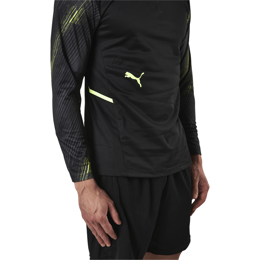 Individual Cup Training 1/4 Zip Top Black/Yellow