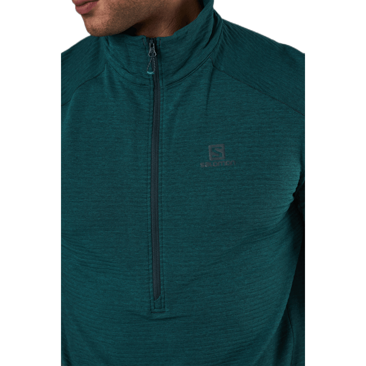 Outline Half Zip Midlayer Green