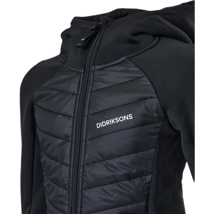 Tovik Girls Hybrid Hoodie 3 Black