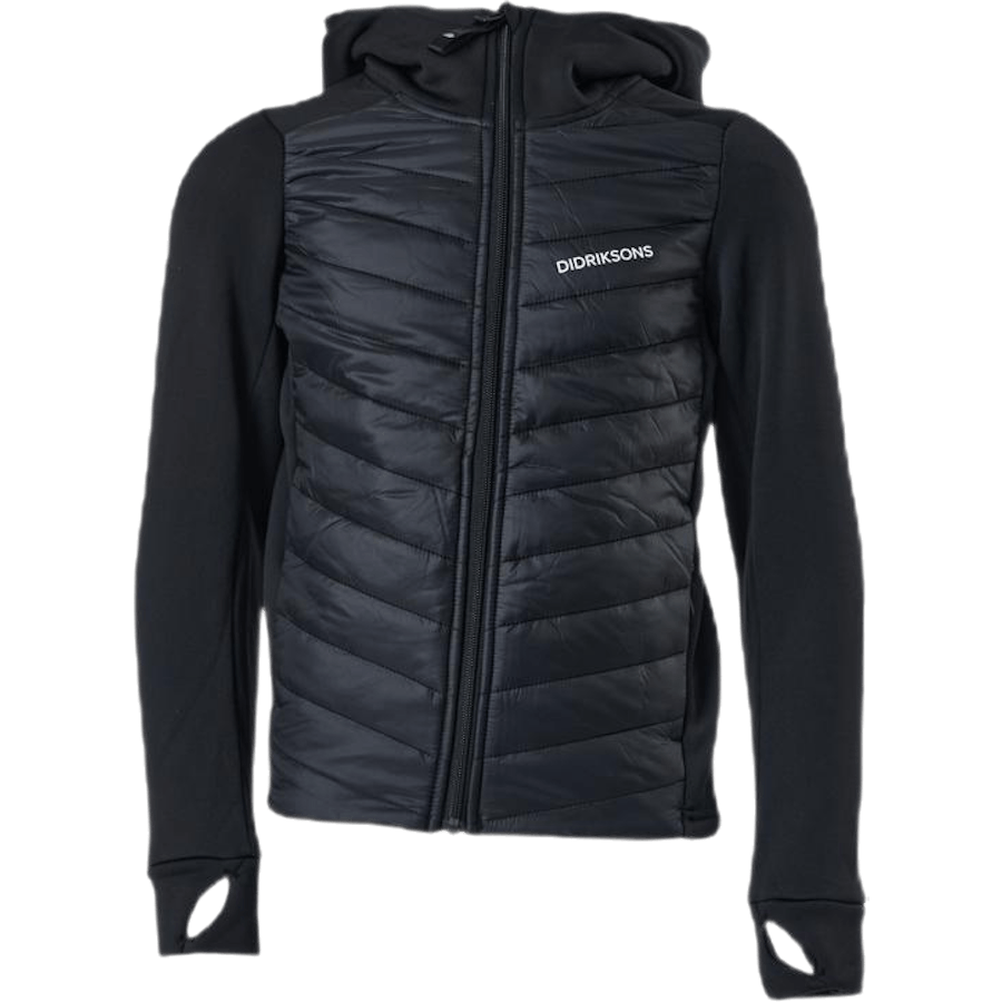 Halden Hybrid Boys Hoodie Black