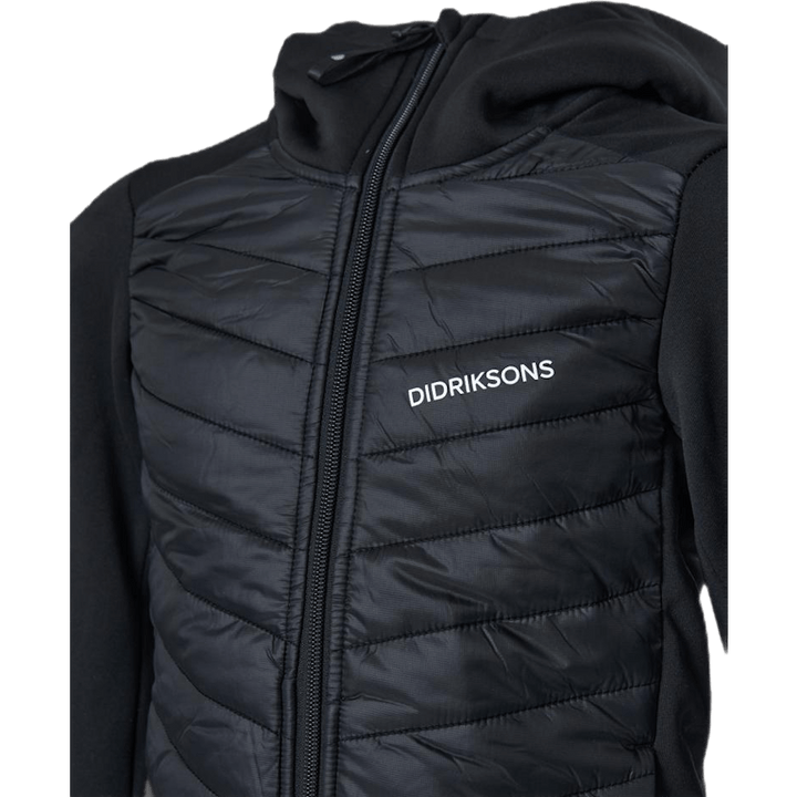 Halden Hybrid Boys Hoodie Black