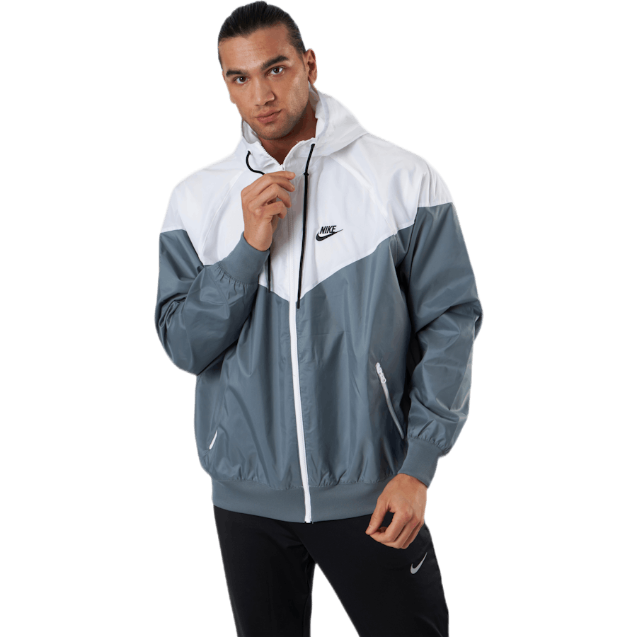 Sportswear Windrunner Men's Hooded Jacket SMOKE GREY/WHITE/SMOKE GREY/BLACK