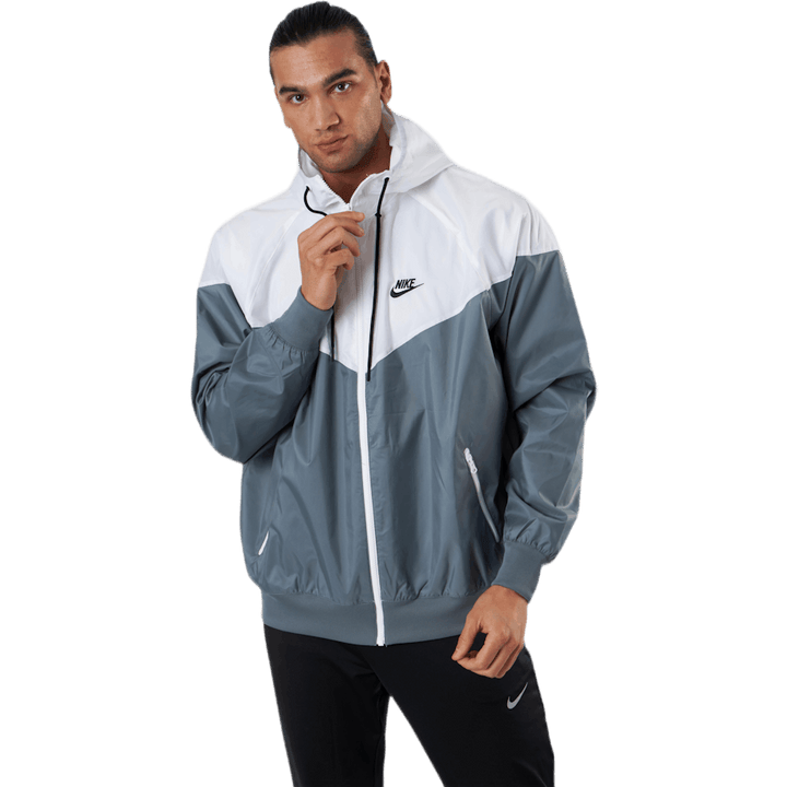 Sportswear Windrunner Men's Hooded Jacket SMOKE GREY/WHITE/SMOKE GREY/BLACK