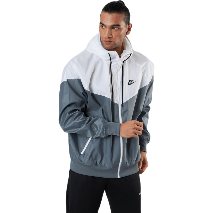 Sportswear Windrunner Men's Hooded Jacket SMOKE GREY/WHITE/SMOKE GREY/BLACK
