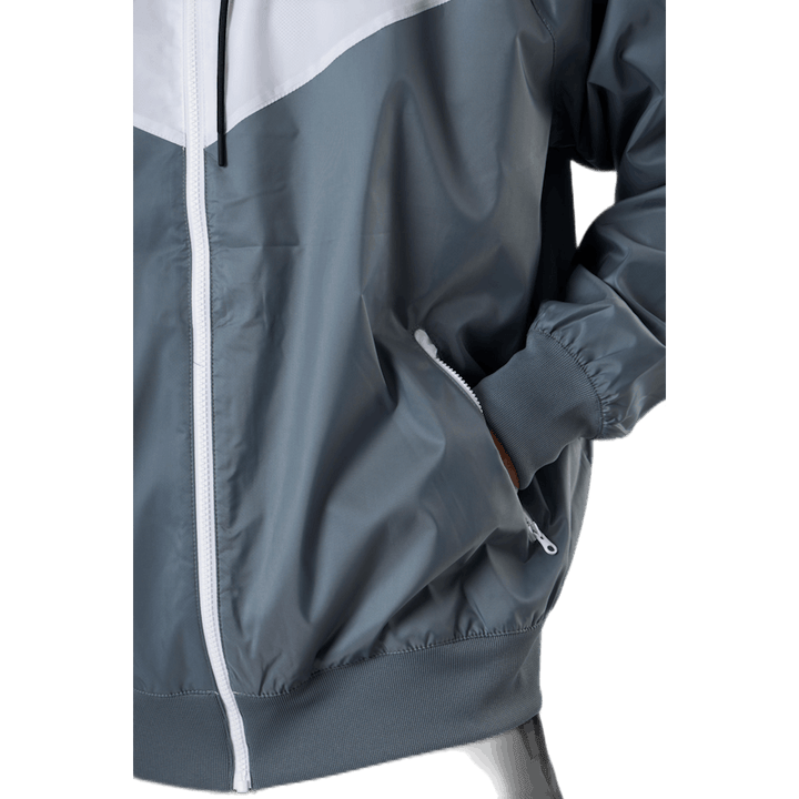 Sportswear Windrunner Men's Hooded Jacket SMOKE GREY/WHITE/SMOKE GREY/BLACK