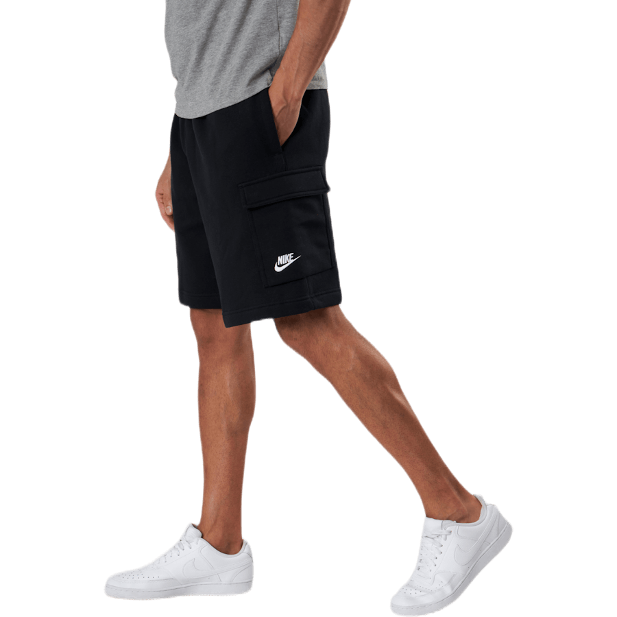 Short cargo Sportswear Club pour homme, noir/blanc