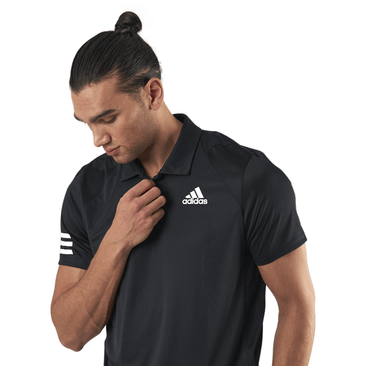Club 3-Stripe Polo Black