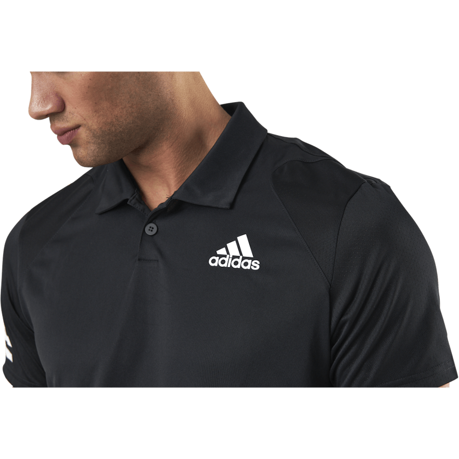 Club 3-Stripe Polo Black