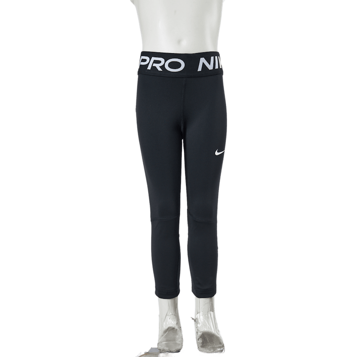 Nike Pro Big Kids' (Girls') Capri Leggings BLACK/WHITE