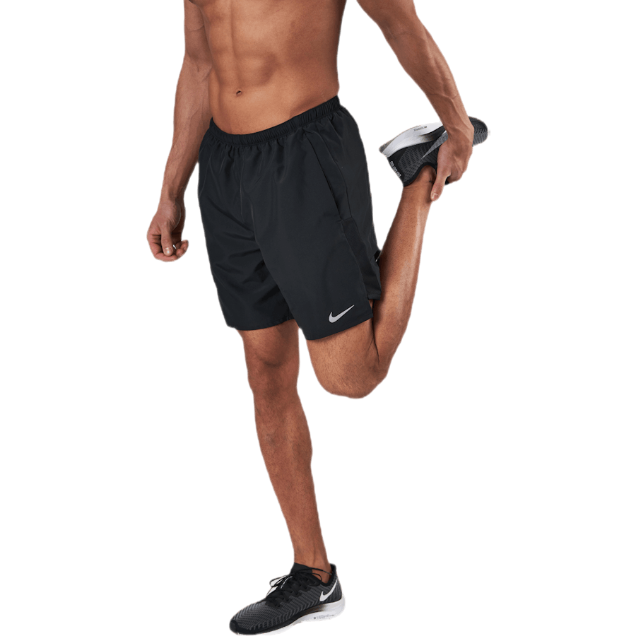 Challenger Short 7" 2-em-1 Preto/Prata