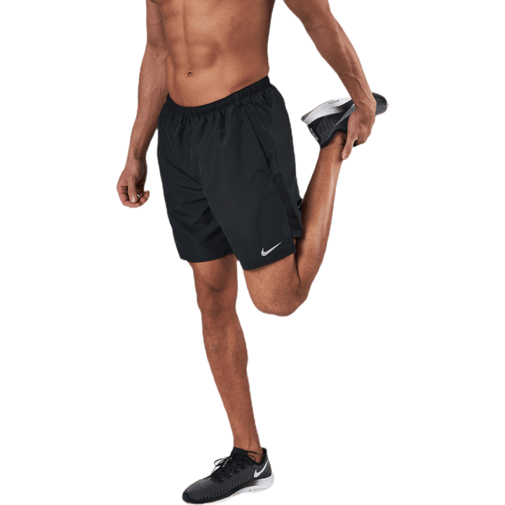 Challenger Short 7" 2-em-1 Preto/Prata