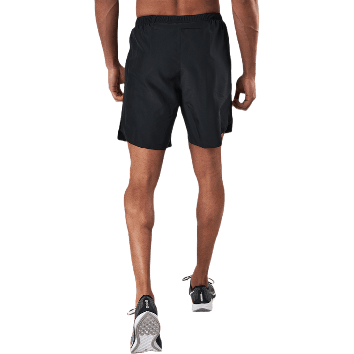Challenger Short 7" 2-em-1 Preto/Prata