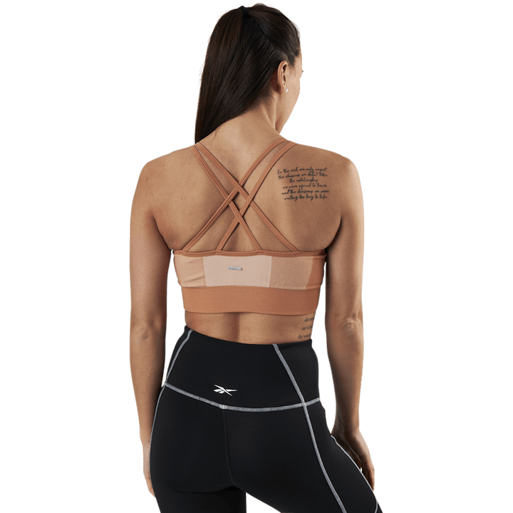 Seamless Strap Sports Bra Patterned