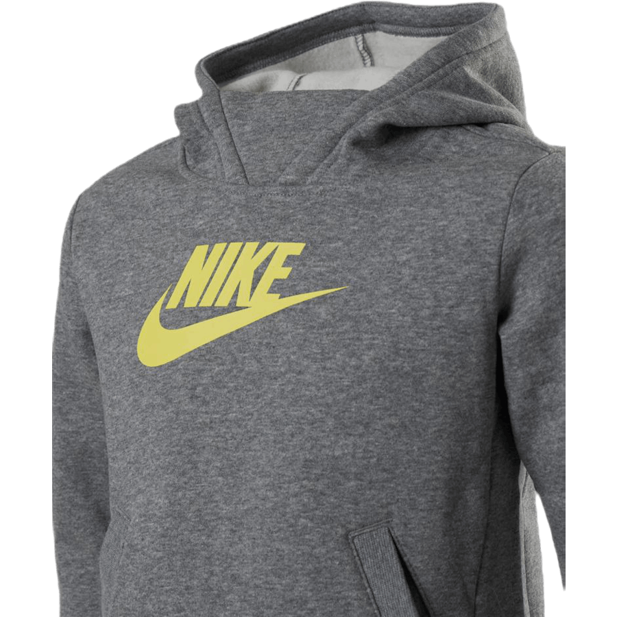 Girls Big Logo Pullover Grey/Yellow