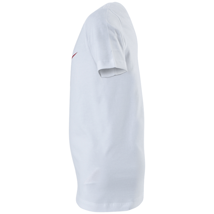 Sportswear Big Kids' Cotton T-Shirt WHITE/OBSIDIAN/UNIVERSITY RED