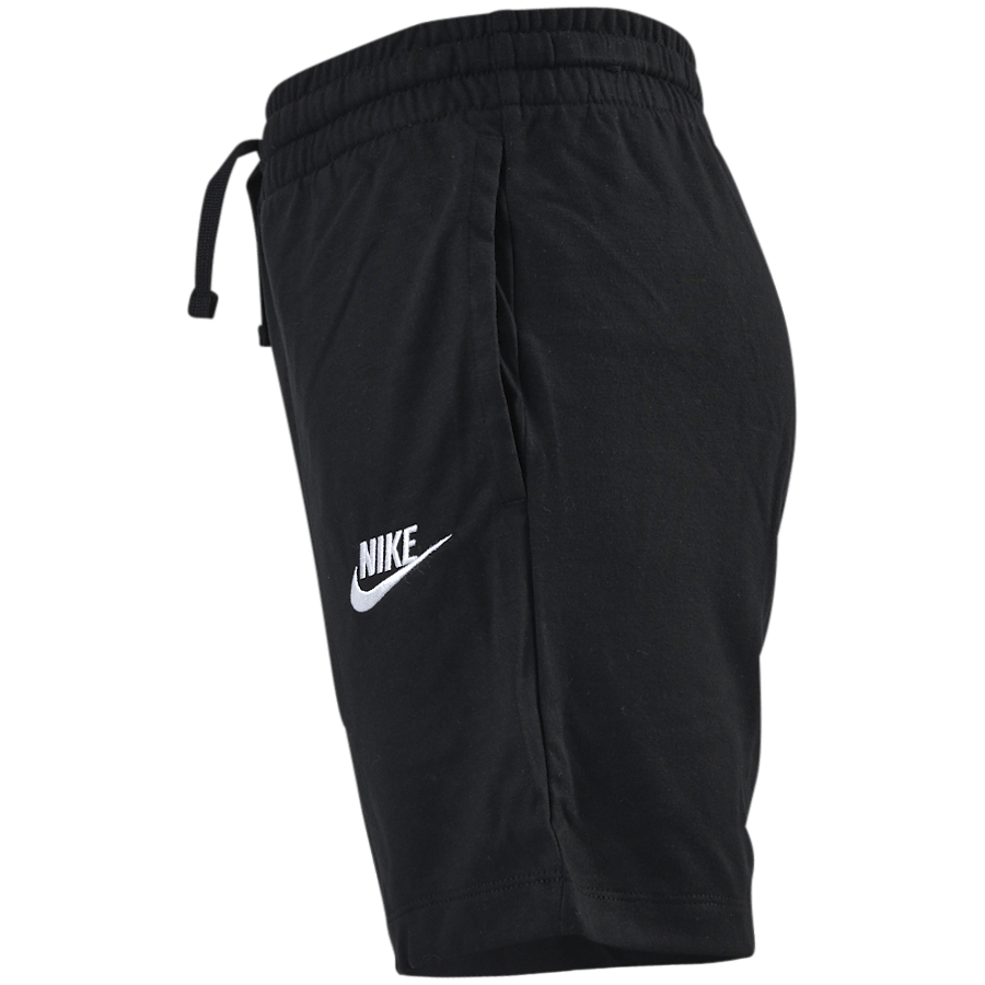 Sportswear Big Kids' (Boys') Jersey Shorts BLACK/WHITE/WHITE