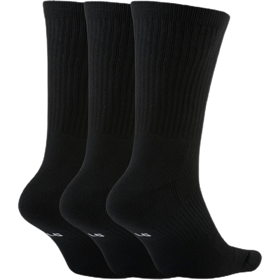 Basketbalové ponožky Everyday Crew (3 páry) BLACK/WHITE