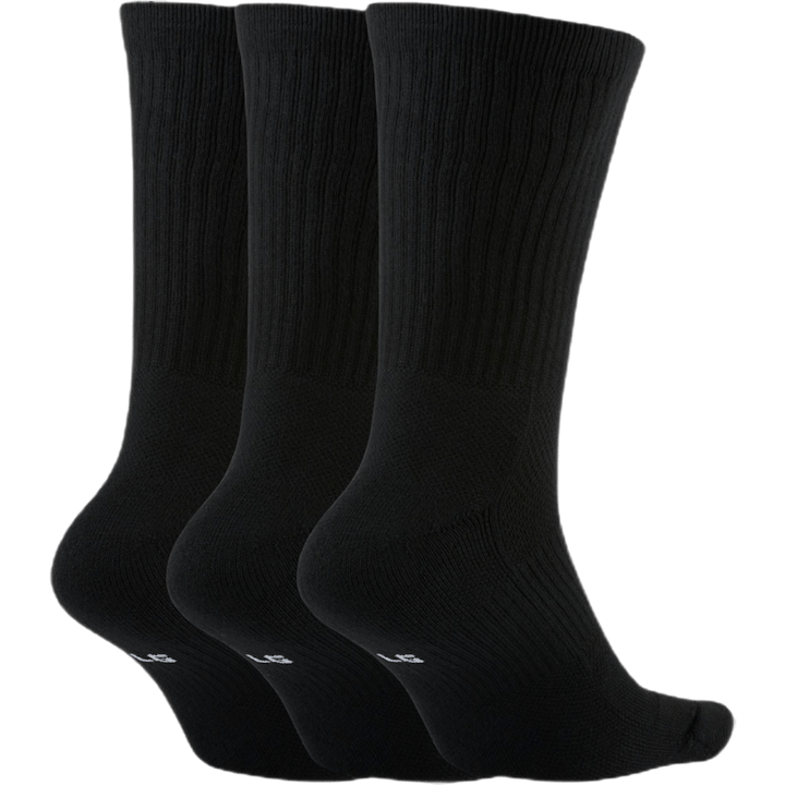 Basketbalové ponožky Everyday Crew (3 páry) BLACK/WHITE