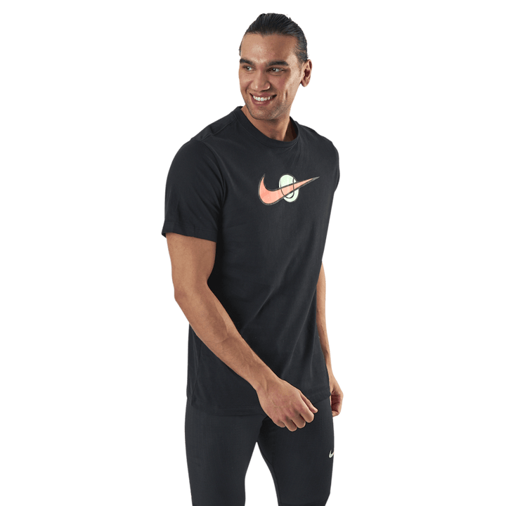 Court Swoosh Tee Black
